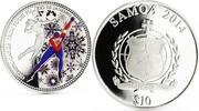 Samoa 10 dollars Samoa 10 dollars From Sochi to Rio series Skater colored silver coin 2014 -