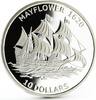 Kiribati 10 dollars Kiribati 10 dollars History in Ships series Mayflower silver coin 2011 -