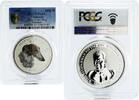 Cambodia 3000 riels Cambodia 3000 riels Lunar Year of the Dog Borzaya PL69 PCGS silver coin 2006 -