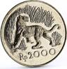 Indonesia 2000 rupiah Indonesia 2000 rupiah Javan Tiger silver coin 1974 -
