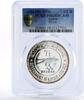 UAE 7 1/2 riyals Ajman 7 1/2 riyals Wildlife Barbary Falcon PR68 PCGS proof silver coin 1970 -
