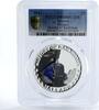 Liberia 5 dollars Liberia 5 dollars Mallard Train Railroad PR69 PCGS silver coin 2011 -