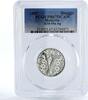 Malaysia 1 ringgit Malaysia 1 ringgit Hibiscus Flower Blossom PR67 PCGS silver coin 1992 -