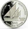 Congo 1000 zaires Zaire 1000 zaires Seafaring Portuguese Caravel Ship Clipper silver coin 1997 -
