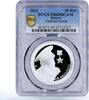 Belarus 10 rubles Belarus 10 rubles Vladimir Karvat Pilot Hero PR69 PCGS silver coin 2021 -