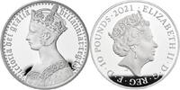 Great Britain 10£ Great Britain 2021 £10 Gothic Crown Portrait 5 oz Silver Proof Coin #2 -