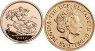 Great Britain 5£ Great Britain 2016 Five Sovereign Piece Gold Brilliant Uncirculated Coin -
