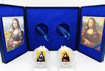 Fiji Fiji 2012 10$ MONA LISA SIBLINGS Sisters Jewels of Art Ruby Silver 2 Coin Set -