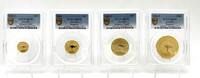 Australia 2008 Kangaroo Fourth Piece Set Gold Coin PCGS MS70 7299,00 EUR Gratis verzending