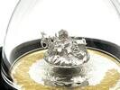 Canada 50$ Holiday Splendor Moving Santa Sleigh Reindeer 5 oz Silver Christmas Coin -
