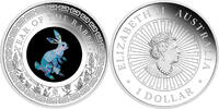 Australia 1$ 2023 Australian OPAL LUNAR YEAR OF THE RABBIT 1 oz Silver C... 329,99 EUR Gratis verzending