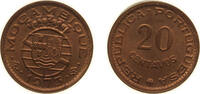 Mozambique 20 Centavos Mozambique Portuguese Overseas Province 1973 20 Centavos Bronze Lisbon Mint (1798000) 1.8g BU KM 88 Schön 26 -
