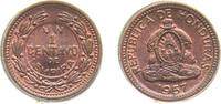 Honduras 1 Centavo Honduras Republic 1957 1 Centavo (Light Type) Bronze (28000000) 1.5g BU KM 77.2 Schön 23a -