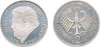 Germany 2 Deutsche Mark Germany Federal Republic of Germany 1998 J 2 Deutsche Mark (Franz Josef Strauss) Copper-nickel clad nickel Hamburgische Münze Mi -