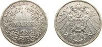 Germany 1 Mark Germany Second Empire 1902 J 1 Mark - Wilhelm II (type 2 - small shield) Silver (.900) Hamburg Mint (898439) 5.556g XF KM 14 AKS -
