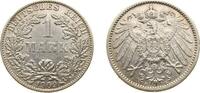 Germany 1 Mark Germany Second Empire 1909 A 1 Mark - Wilhelm II (type 2 - small shield) Silver (.900) Berlin Mint (4150849) 5.556g XF KM 14 AKS -