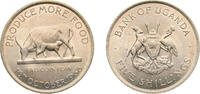 Uganda 5 Shillings Uganda Republic 1968 5 Shillings (FAO) Copper-nickel Royal Mint (Tower Hill) (100000) 28g UNC KM 7 -