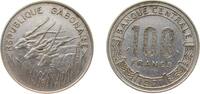 Gabon 100 Francs Gabon Republic 1971 100 Francs Nickel Paris Mint (1300000) 7g AU KM 12 Schön 11 -