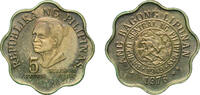Philippines 5 Sentimos Philippines 1976 5 Sentimos Brass 2.5g PF KM 206 Schön 45 -
