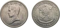 Philippines 1 Peso Philippines Republic 1974 1 Piso Nickel brass (70% Copper, 18% Zinc, and 12% Nickel) (65002178) 14.45g XF KM 203 Schön 39 -