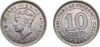Malaysia 10 Cents Malaysia Malaya British colony 1941 10 Cents - George VI Silver (.750) Royal Mint (Tower Hill) (17000000) 2.71g UNC KM 4 Schön 3 -