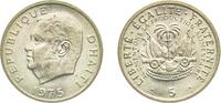 Haiti 5 Centimes Haiti Second Republic 1975 5 Centimes (FAO) Nickel brass San Francisco Mint (16000000) 2.7g UNC KM 119 Schön 49 -