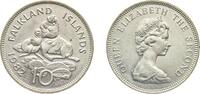 Falkland Islands 10 Pence Falkland Islands British Overseas Territory 1982 10 Pence - Elizabeth II (2nd portrait; large type) Copper-nickel Royal Mint 11. -