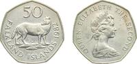 Falkland Islands 50 Pence Falkland Islands British Overseas Territory 1982 50 Pence - Elizabeth II (2nd portrait; large type) Copper-nickel Royal Mint 13. -