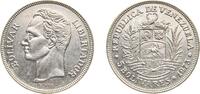 Venezuela 5 Bolívares Venezuela Fourth Republic 1973 5 Bolívares Nickel Madrid Mint (20000000) 15g UNC Y 44 NCV mv5bs-ba -