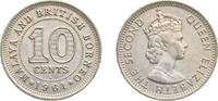 British Malaysia 10 Cents British Malaysia Malaya and British Borneo British colony 1961 H 10 Cents - Elizabeth II Copper-nickel Heaton and Sons / The Min -