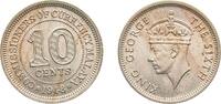 Malaysia 10 Cents Malaysia Malaya British colony 1948 10 Cents - George VI Copper-nickel Royal Mint (Tower Hill) (50000000) 2.82g UNC KM 8 Schön 4 -