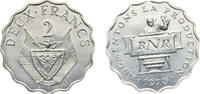 Rwanda 2 Francs Rwanda Republic 1970 2 Francs (F.A.O.) Aluminium Royal Mint (Tower Hill) (5000000) 1.51g BU KM 10 Schön 11 -
