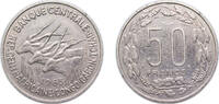Central African States 50 Francs CFA Central African States Central Bank of Equatorial African states and Cameroon 1963 50 Francs CFA Copper-nickel Paris Mint (50000 -