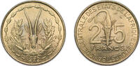 Western African States 25 Francs CFA Western African States Central Bank of Western African States 1972 25 Francs CFA Aluminium bronze Paris Mint (2001600) 8g BU KM -
