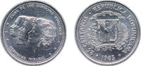 Dominican Republic 25 Centavos Dominican Republic Fourth Republic 1983 25 Centavos (Mirabal Sisters) Copper-nickel (799600) 6.25g UNC KM 61 Schön 56 -