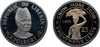 Liberia 25 Cents 1976 Liberia Republic 1976 25 Cents (FAO) Copper-nickel... 11,00 EUR  plus 12,00 EUR verzending