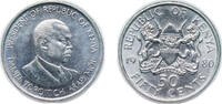 Kenya 50 Cents Kenya 1980 50 Cents (Copper-nickel) Copper-nickel 3.91g UNC KM 19 Schön 19 -