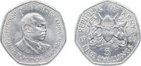Kenya 5 Shillings Kenya 1985 5 Shillings (Copper-nickel) Copper-nickel 13.5g UNC KM 23 Schön 21 -