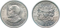 Kenya 50 Cents Kenya 1969 50 Cents (With legend) Copper-nickel (4400000) 3.89g UNC KM 13 -