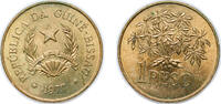 Guinea-Bissau 1 Peso Guinea-Bissau Republic 1977 1 Peso (FAO) Nickel brass (7000000) 4g UNC KM 18 Schön 18 -