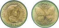 Philippines 25 Sentimos Philippines Republic 1984 25 Sentimo (Large type) Brass (254324000) 3.9g UNC KM 241.1 Schön 82 -