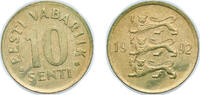 Estonia 10 Senti Estonia Republic 1991 10 Senti Copper-aluminium-nickel (31280000) 1.85g UNC KM 22 Schön 23 -