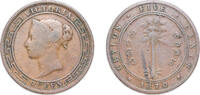 Sri Lanka 5 Cents Ceylon (1597-1972) 1870 5 Cents - Victoria Copper (7009000) 18.51g VF KM 93 -