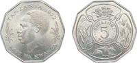 Tanzania 5 Shilingi Tanzania Republic 1972 5 Shilingi (FAO) Copper-nickel 13.62g UNC KM 6 Schön 8 -