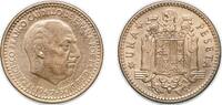 Spain Spain Nationalist Government 1947 *19-53 1 Peseta - Francisco Franco (Benlliure) Aluminium bronze (34000000) 3.4g XF KM 775 Cal  1 Peseta 1947 