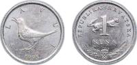 Croatia 1 Kuna Croatia Republic 1995 1 Kuna (Croatian text) Nickel brass (65% Copper, 23.2% Zinc, 11.8% Nickel) Croatian Mint (33707000) 5.05g -