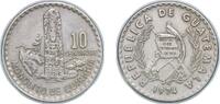 Guatemala 10 Centavos Guatemala Republic 1974 10 Centavos Nickel brass Casa de Moneda de Guatemala Mint (3500000) 3.14g XF KM 274 -