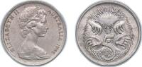 Australia 5 Cents Australia 1966 5 Cents - Elizabeth II (2nd Portrait) Copper-nickel (75% Copper, 25% Nickel) 2.82g AU KM 64 Schön 51 -