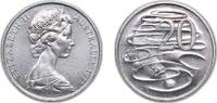 Australia 20 Cents Australia Commonwealth 1977 20 Cents - Elizabeth II (2nd Portrait) Copper-nickel (75% Copper, 25% Nickel) 11.31g UNC KM 66 Schön -
