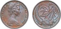 Australia 2 Cents Australia Commonwealth 1966 2 Cents - Elizabeth II (2nd Portrait) Bronze (97% Copper, 2.5% Zinc, 0.5% Tin) 5.18g UNC KM 63 Schön -